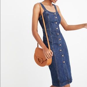 Like New Madewell Denim Button Front Dress
